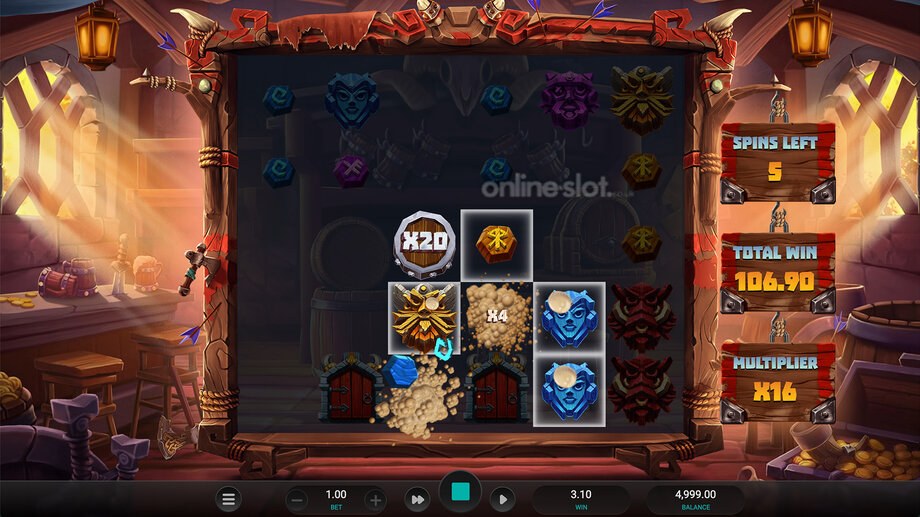 volatile vikings 2 dream drop slot free spins feature