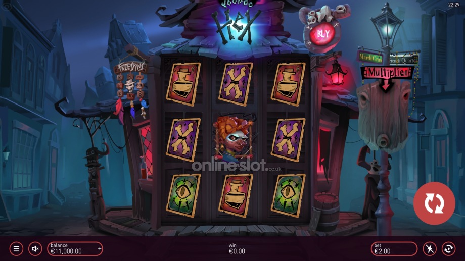 voodoo hex slot base game