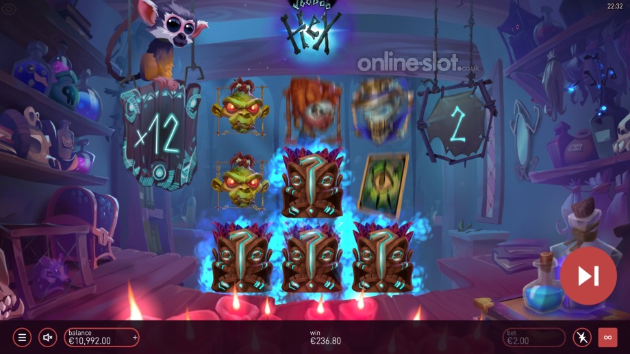 voodoo hex slot mystery stack respins feature