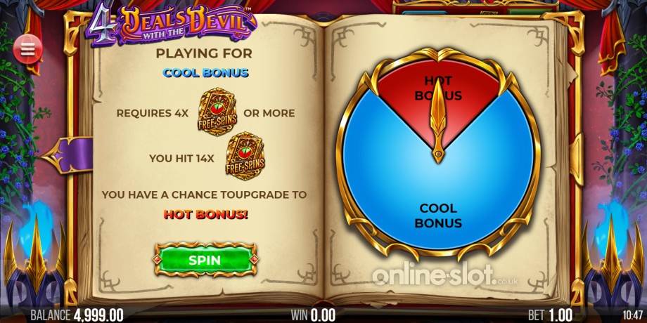 4 deals with the devil slot free spins gamble