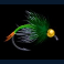 9 bass slot green fish hook symbol