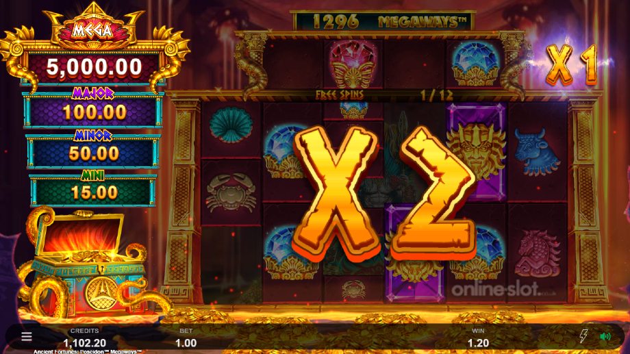 ancient fortunes poseidon megaways slot free spins feature