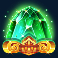 ancient fortunes poseidon megaways slot green gemstone symbol