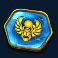 book of golden sands slot blue rune symbol