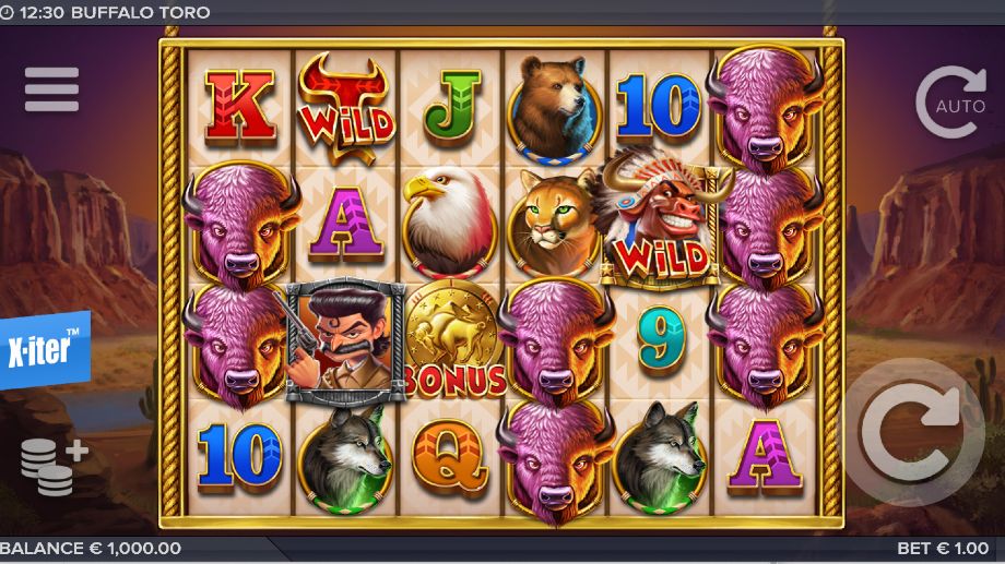 buffalo toro slot base game