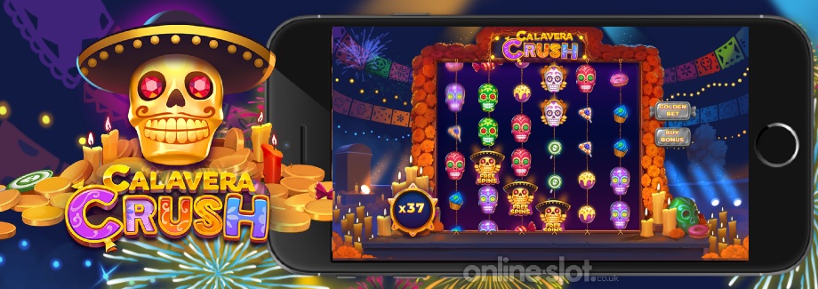calavera crush mobile slot