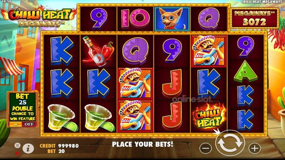 chilli heat megaways slot base game