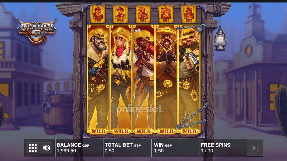 deadly 5 slot sheriffs bonus feature