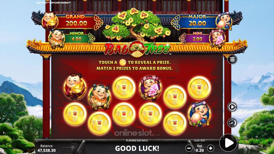 fortunes rising slot bao tree feature