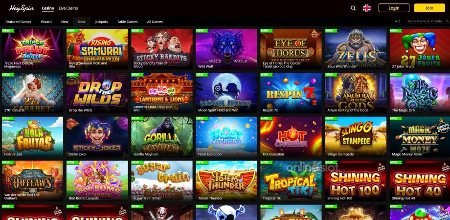 heyspin casino site