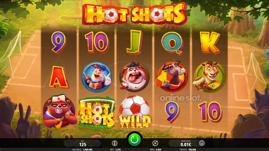 hot shots slot base game