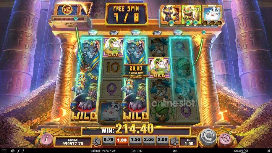 immortails of egypt slot treasure chamber free spins feature