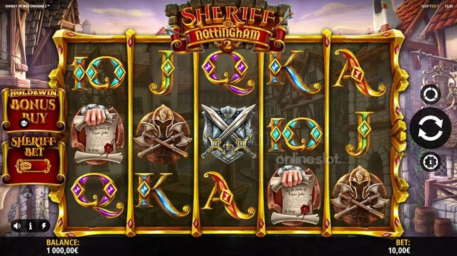 sheriff of nottingham 2 slot base game