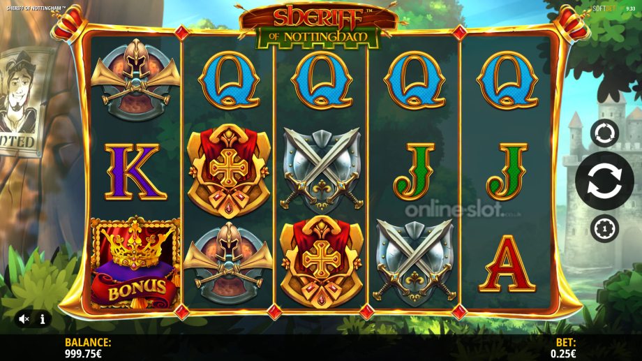 sheriff of nottingham slot base game
