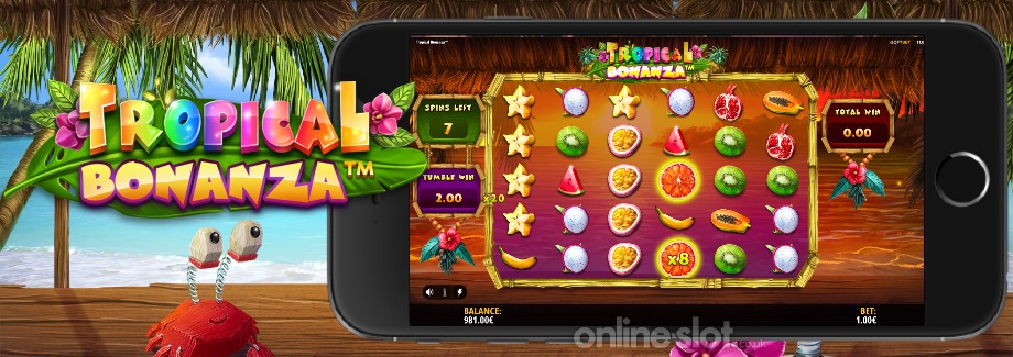 tropical bonanza mobile slot