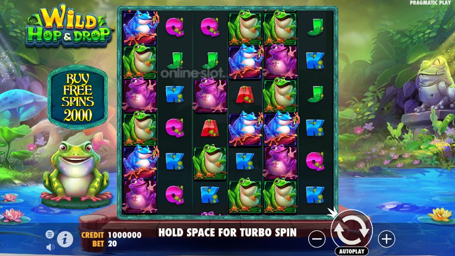 wild hop and drop slot base game