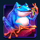 wild hop and drop slot blue frog symbol