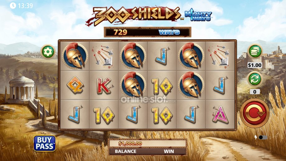 300 shields mighty ways slot base game