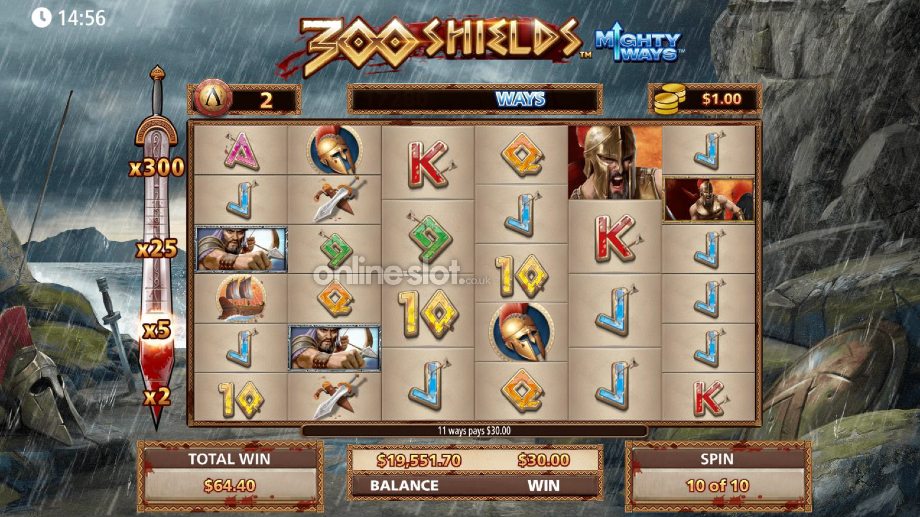 300 shields mighty ways slot free games feature