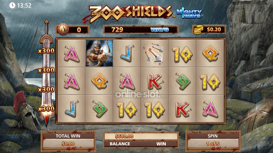 300 shields mighty ways slot super free games feature