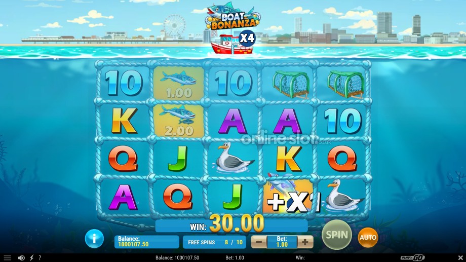 boat bonanza slot mega catch feature