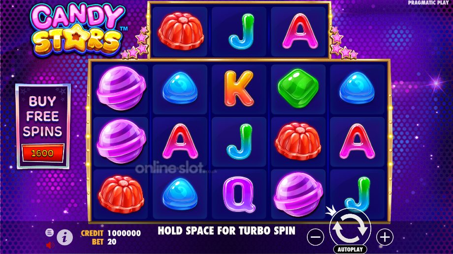 candy stars slot base game
