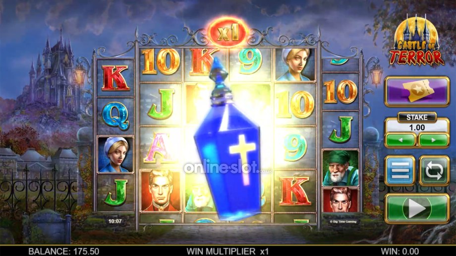 castle of terror slot holy water feature