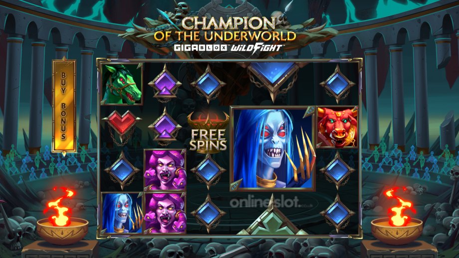 champion of the underworld slot base game