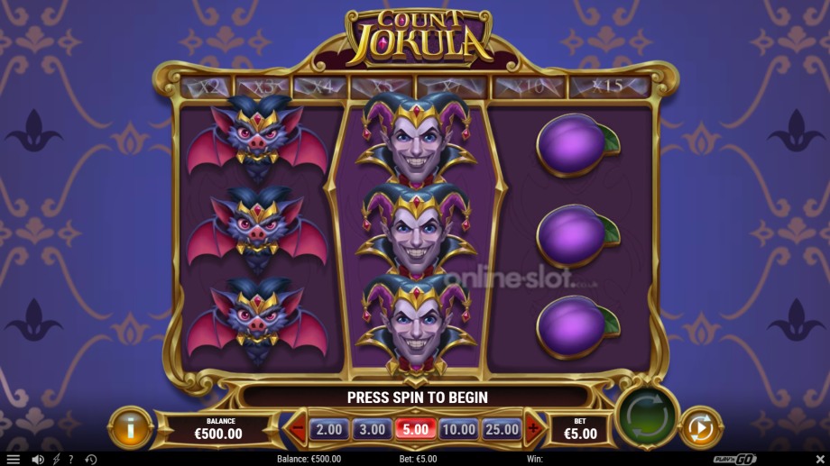 count jokula slot base game