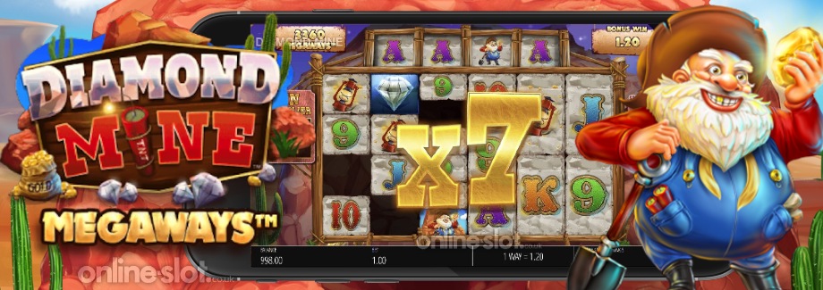 diamond mine megaways mobile slot