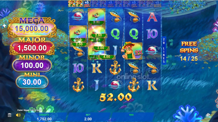 fishin bigger pots of gold slot free spins feature