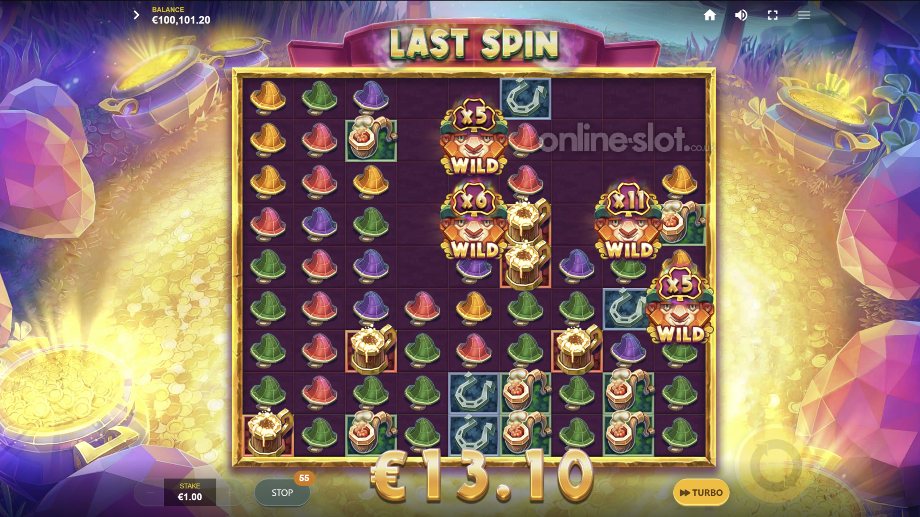 good luck clusterbuster slot free spins feature