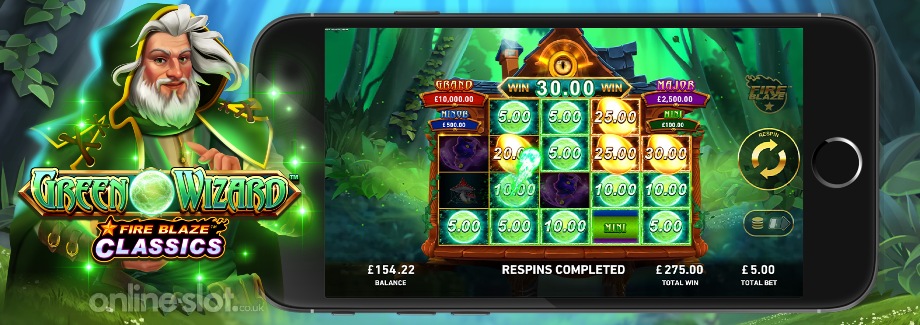 green wizard mobile slot
