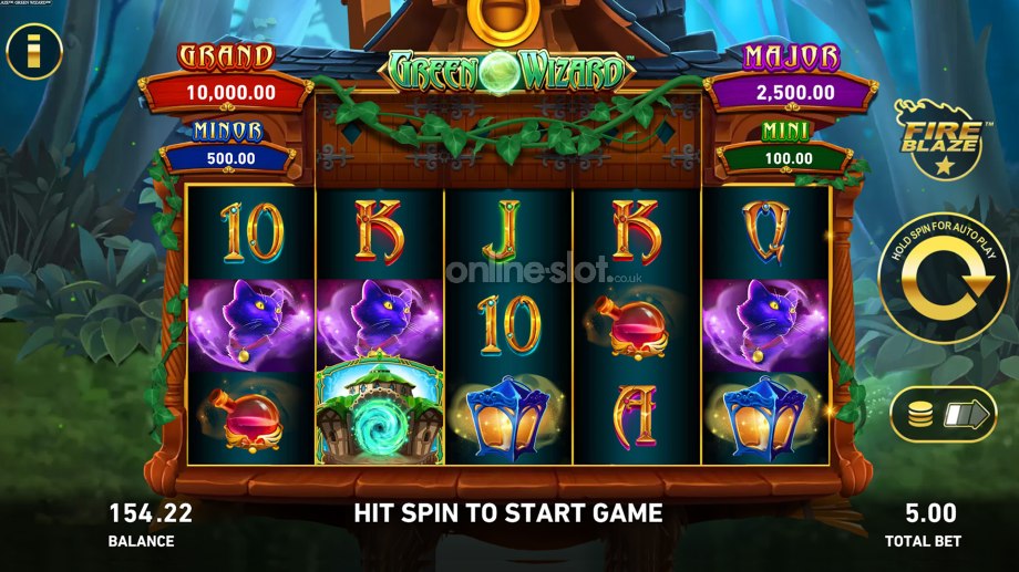 green wizard slot base game