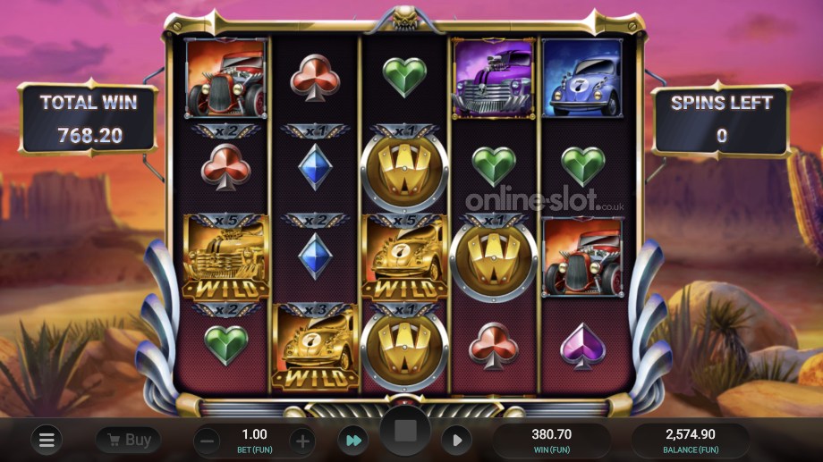 hot rod racers slot super free spins feature