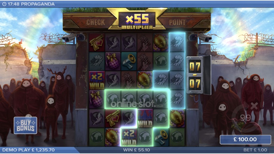 propaganda slot bonus game feature