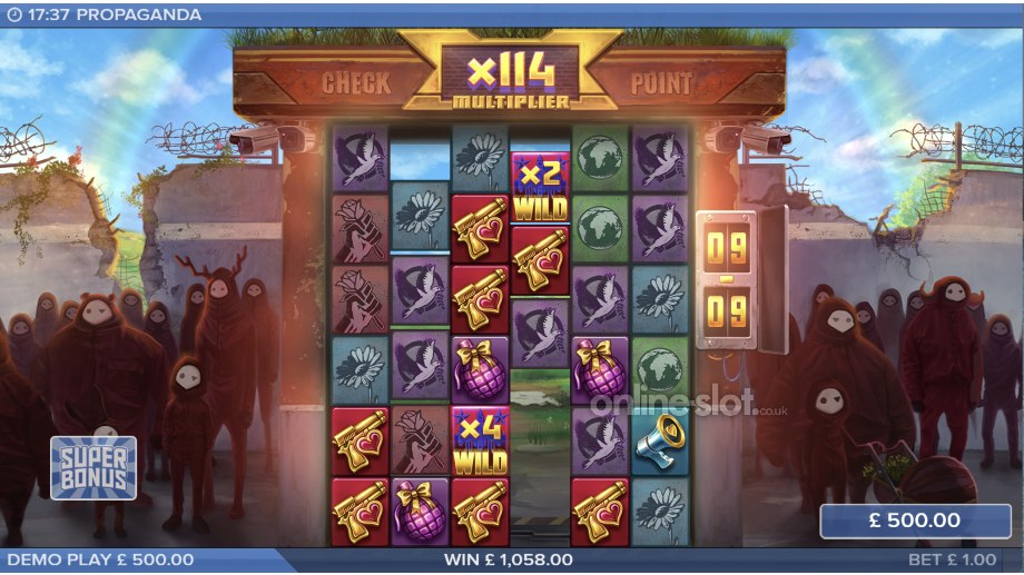 propaganda slot super bonus game feature