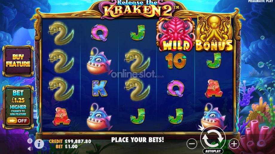 release the kraken 2 slot base game