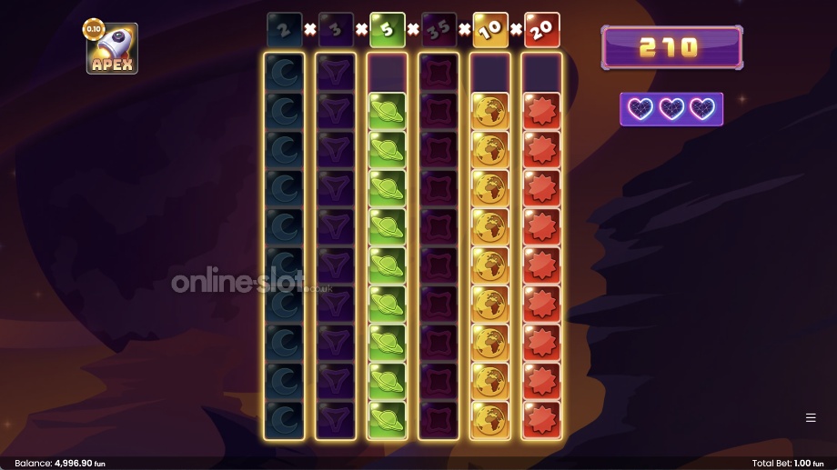 space stacks slot apex feature