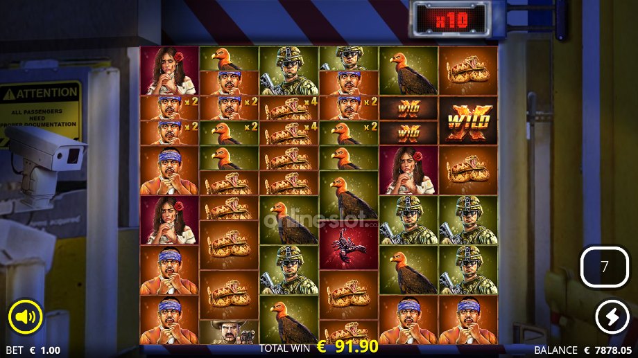 the border slot coyote spins feature