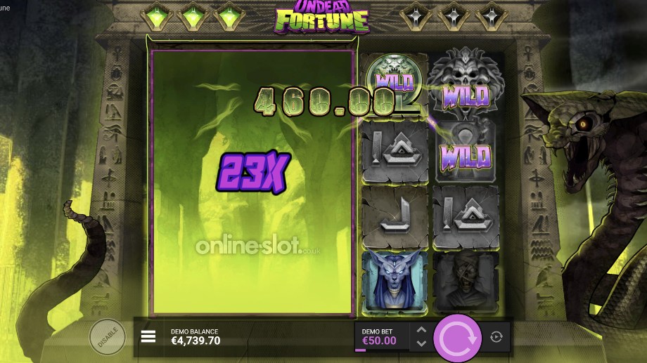 undead fortune slot expanding duelreels feature