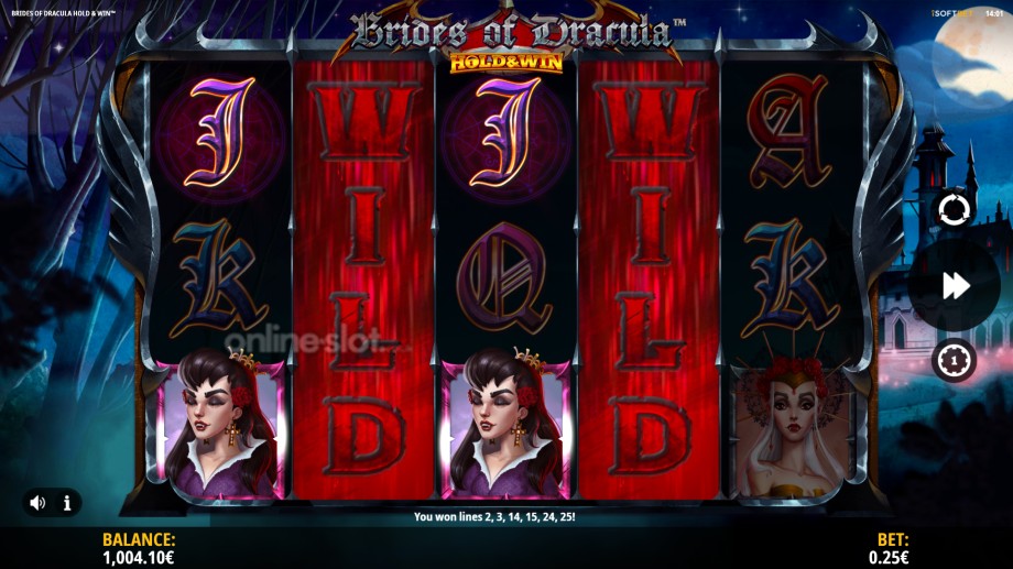 brides of dracula hold & win slot pick a letter features