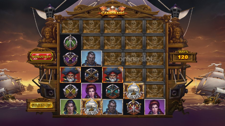 cannonade slot base game