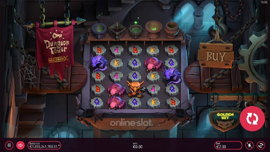 dungeon tower slot base game