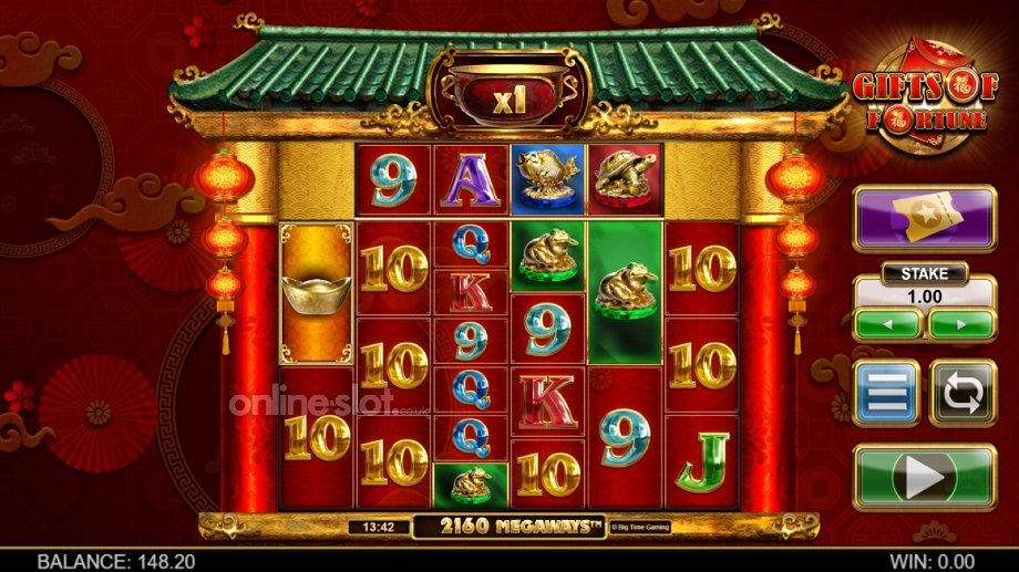 gifts of fortune megaways slot base game