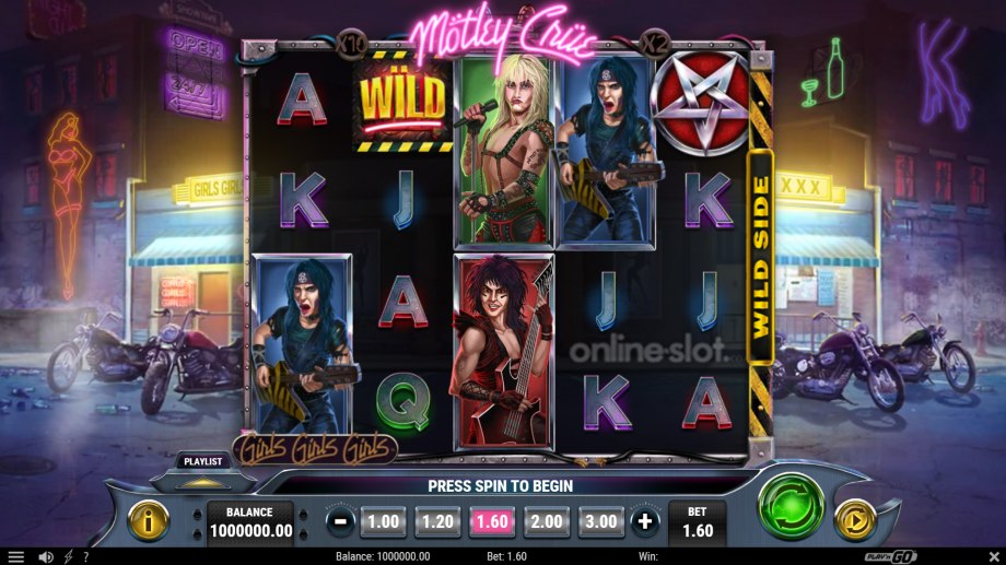 motley crue slot base game