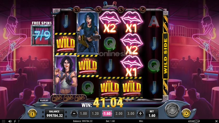 motley crue slot free spins feature