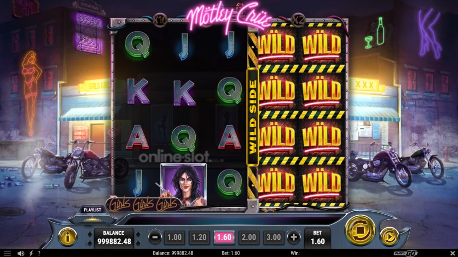 motley crue slot wild side feature