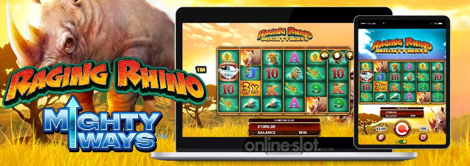 raging rhino mighty ways mobile slot