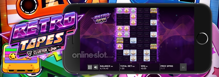 retro tapes mobile slot